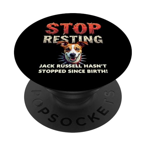 Lustiges Geschenk für Hundebesitzer von Jack Russell Terrier PopSockets Klebender PopGrip Lustiges Geschenk für Hundebesitzer von Jack Russell Terrier PopSockets Klebender PopGrip von Jack Russell Terrier Fun Designs