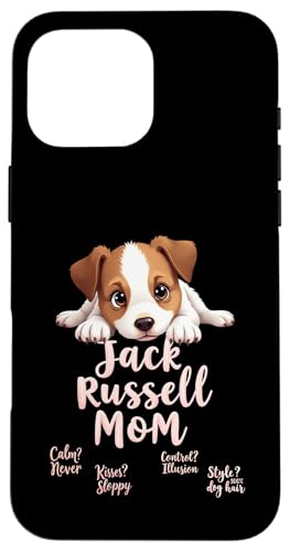 Lustiges Jack Russell Mom Dog Terrier Mama Humor Zitat Hülle für iPhone 16 Pro Max von Jack Russell Terrier Fun Designs