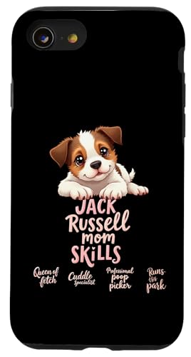 Lustiges Jack Russell Mom Dog Terrier Mama Humor Zitat Hülle für iPhone SE (2020) / 7 / 8 von Jack Russell Terrier Fun Designs
