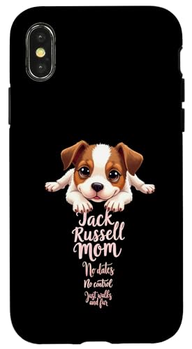 Lustiges Jack Russell Mom Dog Terrier Mama Humor Zitat Hülle für iPhone X/XS Lustiges Jack Russell Mom Dog Terrier Mama Humor Zitat Hülle für iPhone X/XS von Jack Russell Terrier Fun Designs