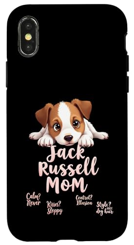 Lustiges Jack Russell Mom Dog Terrier Mama Humor Zitat Hülle für iPhone X/XS Lustiges Jack Russell Mom Dog Terrier Mama Humor Zitat Hülle für iPhone X/XS von Jack Russell Terrier Fun Designs