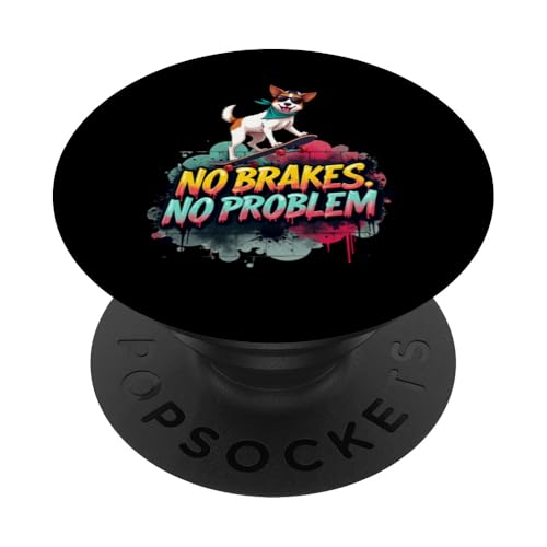 Lustiges Skateboard-Geschenk für Jack Russell Terrier Hundebesitzer PopSockets Klebender PopGrip Lustiges Skateboard-Geschenk für Jack Russell Terrier Hundebesitzer PopSockets Klebender PopGrip von Jack Russell Terrier Fun Designs