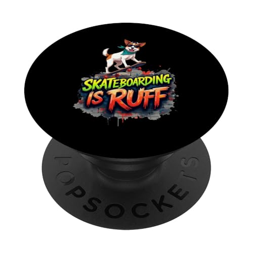 Lustiges Skateboard-Geschenk für Jack Russell Terrier Hundebesitzer PopSockets Klebender PopGrip Lustiges Skateboard-Geschenk für Jack Russell Terrier Hundebesitzer PopSockets Klebender PopGrip von Jack Russell Terrier Fun Designs