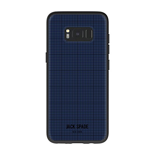 Jack Spade Hülle Case mit Druckgrafik für Samsung Galaxy S8 - Mini Karo Druckmuster/Marineblau von Jack Spade