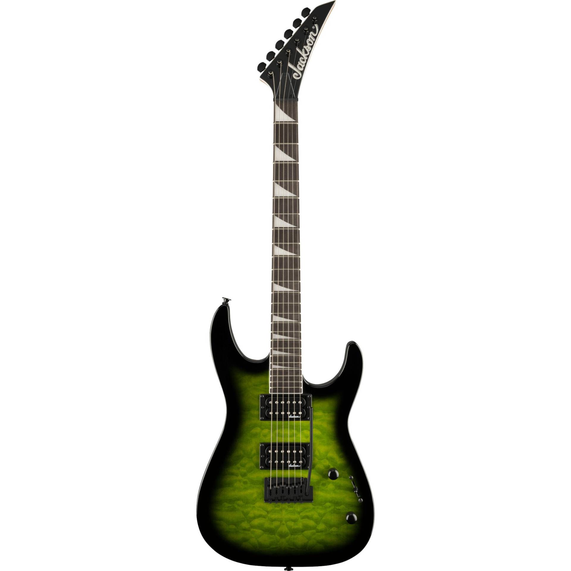 (B-Ware) Jackson JS Series Dinky JS20 DKQ 2PT Transparent Green Burst Electric Guitar von Jackson