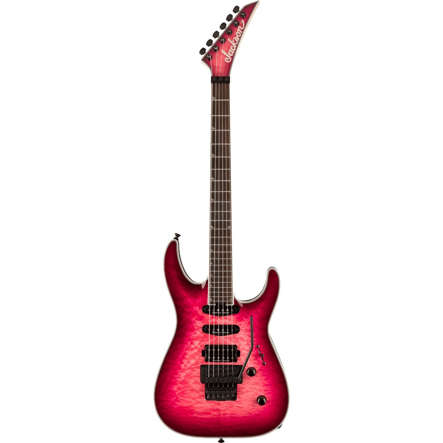 (B-Ware) Jackson Pro Plus Series Soloist SLA3Q Fuschia Burst EB Electric Guitar with Gig Bag von Jackson