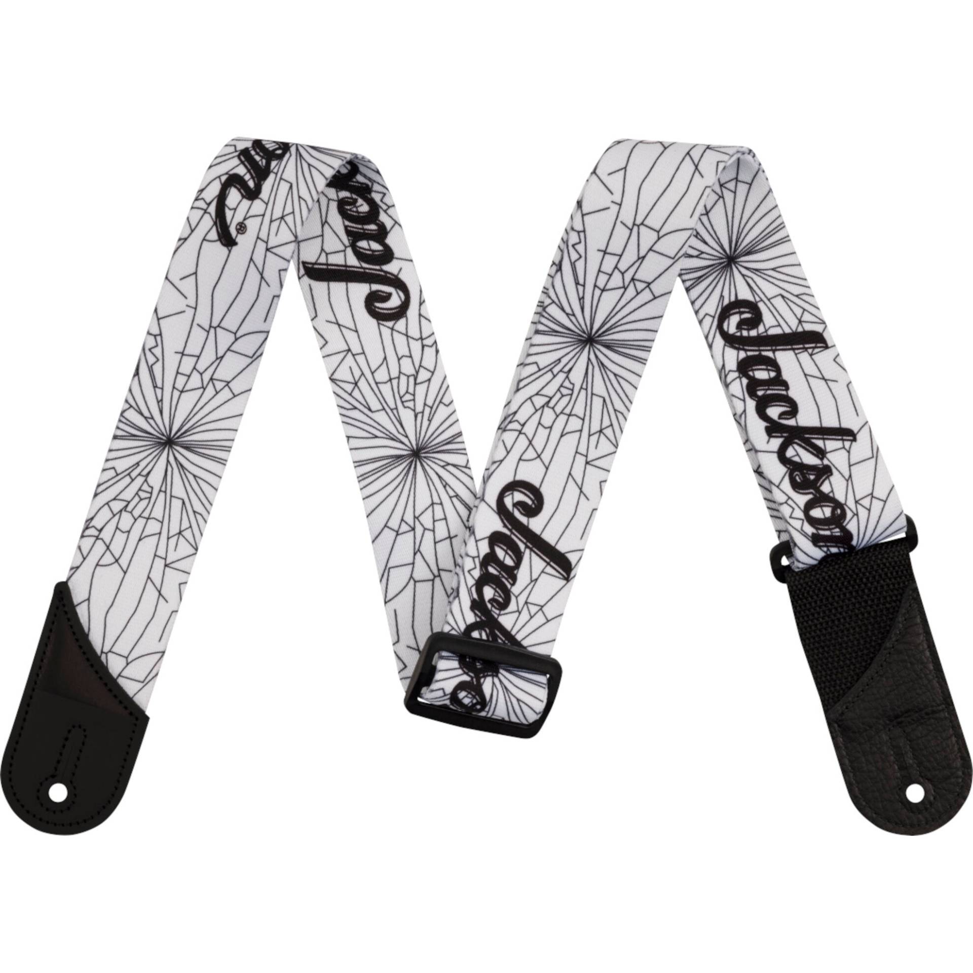 Jackson Cracked Mirror Guitar Strap (White) von Jackson