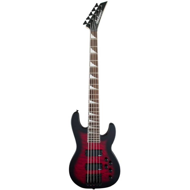 Jackson JS Series Concert Bass JS3VQ E-Bass, Transparent Red Burst von Jackson