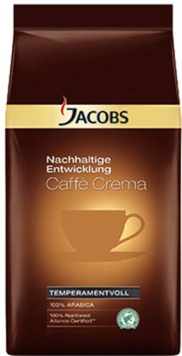 JACOBS Kaffee Caffè Crema Nachhaltige Entwicklung ganze Bohnen 1kg von Jacobs