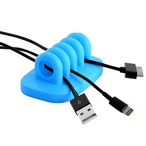 Kabel-Clip Halterung Weighted Desktop Kordel Management Bestandteil blau von JacobsParts