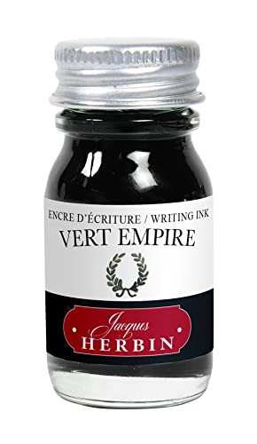 J.Herbin 11539T Tinteflakon für Füller, 10 ml lorbeergrün von Jacques Herbin