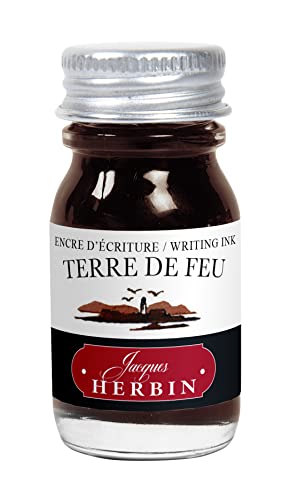 J.Herbin 11547T Tinteflakon für Füller, 10 ml feuerlandbraun von Jacques Herbin