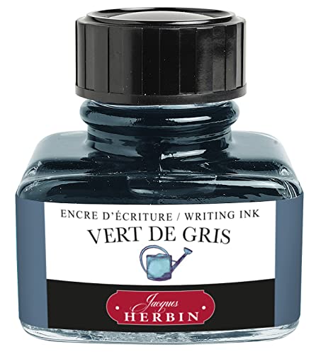 J.Herbin 13007T Tinteflakon 30 ml für Federhalter, 1 Stück, hellgrau von Jacques Herbin