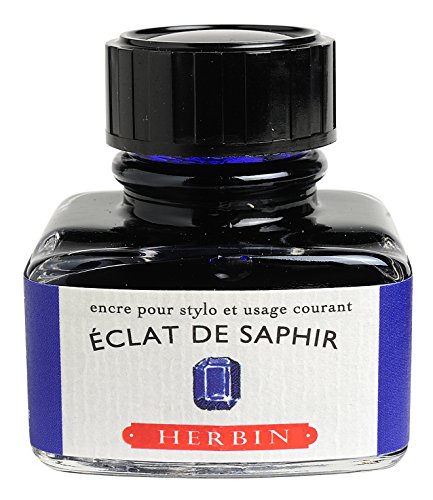 J.Herbin 13016 Tinte für Füller, 30 ml, saphirblau von Jacques Herbin