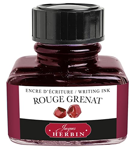 J.Herbin 13029T Tinteflakon 30 ml für Federhalter, 1 Stück, Knallrot von Jacques Herbin