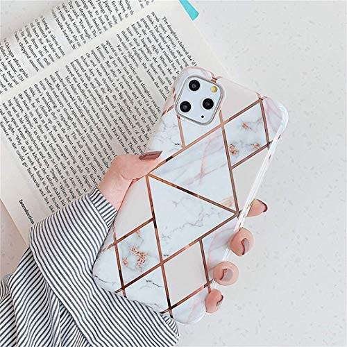 Jacyren Hülle Kompatibel iPhone 11 Pro, Handyhülle iPhone 11 Hülle Ultra Dünn Silikon Cover Glitzer Schutzhülle, Stoßfest Anti-Kratz Mode Chic Marmor Bumper Tasche Handyhülle Case für iPhone 11 Pro von Jacyren