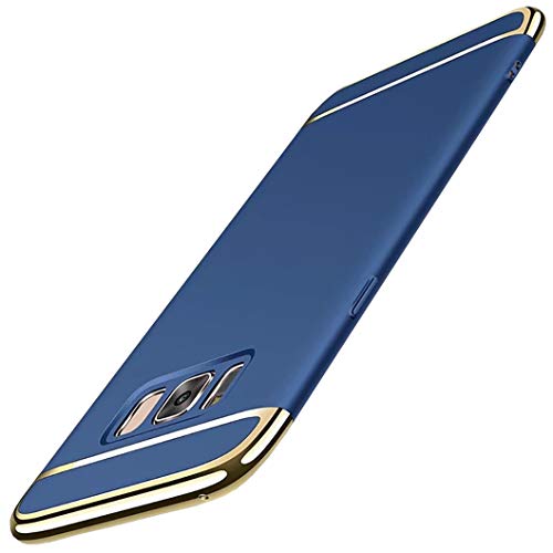 Jacyren Hülle für Galaxy S8 Plus, Galaxy S8 Handyhülle 3 in 1 Ultra Dünn Handytasche Kratzfest Schutzhülle Hybrid Case Hardcase Schutz Schale Hülle Cover für Galaxy S8 Plus (Galaxy S8, Blau) von Jacyren