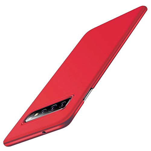 Jacyren Hülle für Samsung Galaxy S10 Ultra Dünn Matt PC Case [Anti-Kratzen] Schutzhülle Handyhülle [Anti-Fingerabdruck] Schutzschale Cover für Galaxy S10 Plus/S10 Lite (Galaxy S10 Lite, Rot) von Jacyren
