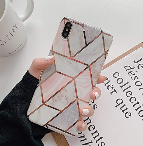 Jacyren Hülle für iPhone XS X Handyhülle iPhone XR Schutzhülle Marmor Weich Silikon Handyhülle Schlank TPU Bumper Handytasche Schutzhülle Backcover für iPhone XS Max (iPhone XS/X, QZ04) von Jacyren