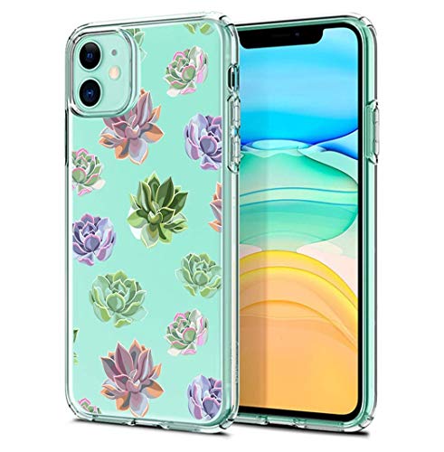 Jacyren Hülle iPhone SE 2020 Schutzhülle iPhone 7 8 Handyhülle Transparent Blumen Muster Ultra Dünn Handyhülle Weiche Silikon Schutzhülle Bumper Cover Kratzfest für iPhone SE 2020 von Jacyren