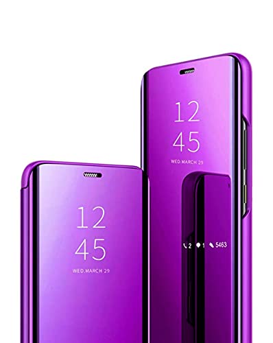 Jacyren Kompatibel Samsung Galaxy S7 Edge Hülle, Leder Flip Case Spiegel Handyhülle S7 Schutzhülle 360°Hard PC Transluzent View Miroir Stoßfest Cover Ständer Funktion Tasche Etui (S7 Edge, Fuchsia) Jacyren Kompatibel Samsung Galaxy S7 Edge Hülle, Leder Flip Case Spiegel Handyhülle S7 Schutzhülle 360°Hard PC Transluzent View Miroir Stoßfest Cover Ständer Funktion Tasche Etui (S7 Edge, Fuchsia) von Jacyren