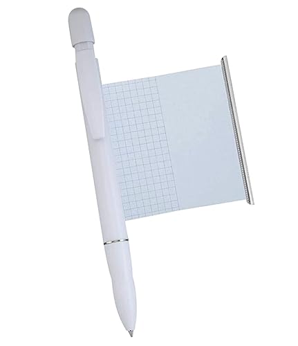 Kugelschreiber weiss mit Spickzettel - Made in Germany von Jadani