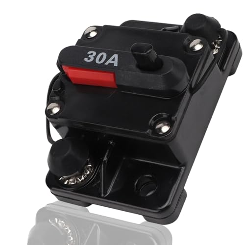 Jadeshay Auto Sicherung Reset, Schutzschalter Sicherungshalter Sicherungshalter für Sicherungsauto Bootssicherungen 12V 30A von Jadeshay