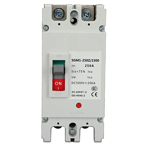 Jadeshay DC Trennschalter 500V 250A Leistungsschalterschutz 2P DC-Leistungsschalter MCCB Solarbatterie-Leistungsschalterschalter Isolatorschutz Sicherungsautomat von Jadeshay