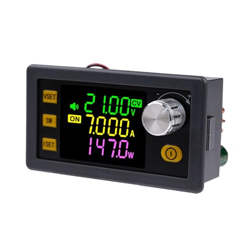 Jadeshay Spannungsregler 12V DC 6–36V auf DC 0–36V 150W 7A DC Step Down Converter Step Up Converter Einstellbare Spannungsgeregelte Stromversorgung DC-Abwärtswandler mit LCD-Anzeige(XY-SK150) von Jadeshay