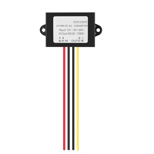 Jadeshay Spannungswandler 12V auf 24V, DC DC Wandler 12V Auf 24V 5A Boost Modul 120W Step Up Modul Spannungsregler Jadeshay Spannungswandler 12V auf 24V, DC DC Wandler 12V Auf 24V 5A Boost Modul 120W Step Up Modul Spannungsregler von Jadeshay