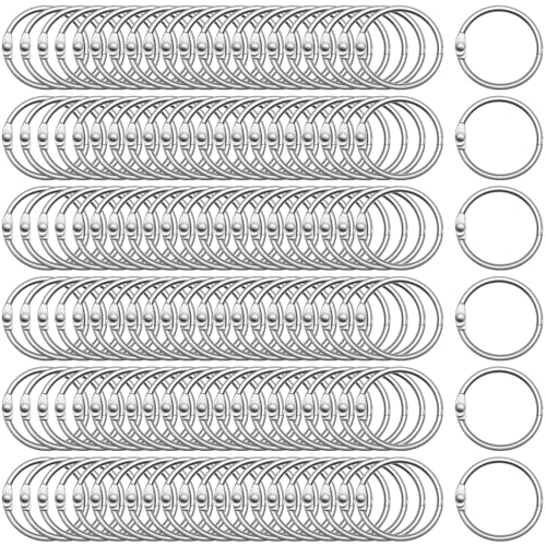 Jadive Loseblatt-Binderinge, 2,5 cm, Metall, für Karteikarten, Binder-Clips für Schule, Zuhause, Büro, Zubehör, Silber, 20 mm, 500 Stück Jadive Loseblatt-Binderinge, 2,5 cm, Metall, für Karteikarten, Binder-Clips für Schule, Zuhause, Büro, Zubehör, Silber, 20 mm, 500 Stück von Jadive