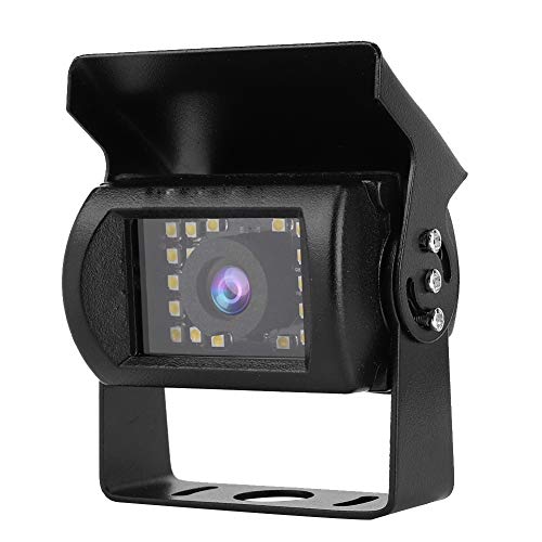 Jadpes Rückfahrkamera, HD-Kamera Nachtsichtkönige Regenschutz Wasserdicht HD Rückfahrkamera mit 24 LED-Leuchten für Wohnmobil-Busfahrzeuge von Jadpes