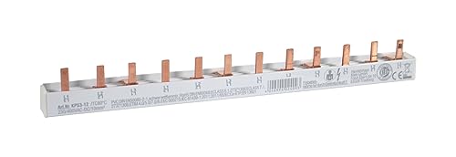 3-Phasen Stiftschiene, L-Ausführung, geschlossen 4 x 3 Pole, 216 mm lang, Modulbreite: 17,80 mm von Jäger Direkt