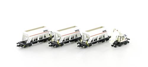 Jägerndorfer LC66306 N 3er-Set Schüttgutwagen + Liebherr A922 rail SERSA Jägerndorfer LC66306 N 3er-Set Schüttgutwagen + Liebherr A922 rail SERSA von Jägerndorfer