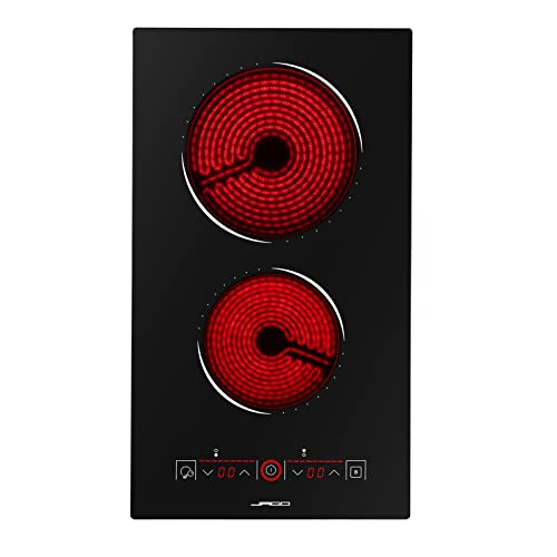 Jago® Glaskeramikkochfeld - 2/4/5 Zonen, Autark, Rahmenlos, Touch-Control, 3000/6800/8600W, 9 Leistungsstufen, Timer-Automatik, Kindersicherung - Kochfeld, Keramik Kochfelder, Platten von Jago