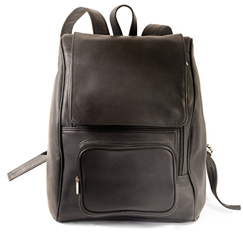 Großer Lederrucksack Größe L Laptop Rucksack bis 15,6 Zoll, für Damen und Herren, Schwarz, Jahn-Tasche 711 von Jahn-Tasche