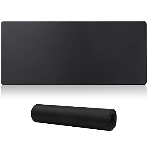 Jahosin Großes Gaming-Mauspad mit genähten Kanten,[70x30cm]Erweitertes Mauspad mit rutschfester Naturkautschukbasis für Gamer/Desktop/Büro/Home(70x30 Blackde) von Jahosin