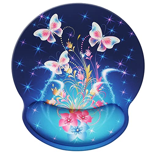 Jahosin Mauspad mit Handgelenkstütze, Pure Black Ergonomische Handgelenkauflage,bequemes Memory Foam Anti-Rutsch-Handgelenkpolster für Computer und Büro 25x23 ButterflyJ Jahosin Mauspad mit Handgelenkstütze, Pure Black Ergonomische Handgelenkauflage,bequemes Memory Foam Anti-Rutsch-Handgelenkpolster für Computer und Büro 25x23 ButterflyJ von Jahosin