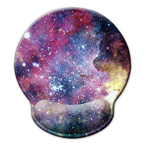 Jahosin Mauspad mit Handgelenkstütze, Pure Black Ergonomische Handgelenkauflage,bequemes Memory Foam Anti-Rutsch-Handgelenkpolster für Computer und Büro-25x23 Galaxy Jahosin Mauspad mit Handgelenkstütze, Pure Black Ergonomische Handgelenkauflage,bequemes Memory Foam Anti-Rutsch-Handgelenkpolster für Computer und Büro-25x23 Galaxy von Jahosin