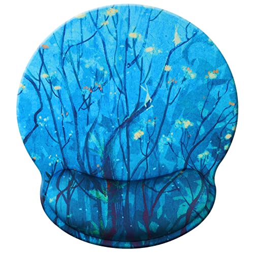 Jahosin Mauspad mit Handgelenkstütze, ergonomische Handgelenkauflage aus Memory-Schaumstoff, rutschfeste Gummiunterseite für Computer und Büro 25x23 Bluetree Jahosin Mauspad mit Handgelenkstütze, ergonomische Handgelenkauflage aus Memory-Schaumstoff, rutschfeste Gummiunterseite für Computer und Büro 25x23 Bluetree von Jahosin