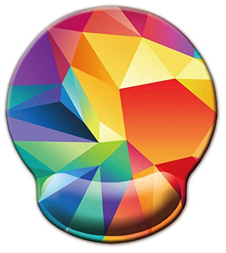 Jahosin Mauspad mit Handgelenkstütze, ergonomische Handgelenkauflage aus Memory-Schaumstoff, rutschfeste Gummiunterseite für Computer und Büro 25x23 Colorfulsquare Jahosin Mauspad mit Handgelenkstütze, ergonomische Handgelenkauflage aus Memory-Schaumstoff, rutschfeste Gummiunterseite für Computer und Büro 25x23 Colorfulsquare von Jahosin