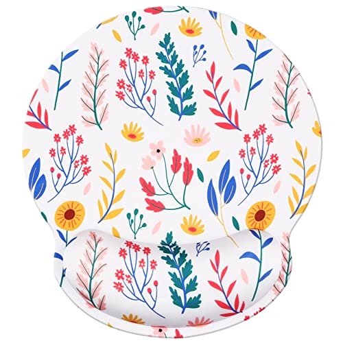 Jahosin Mauspad mit Handgelenkstütze, ergonomische Handgelenkauflage aus Memory-Schaumstoff, rutschfeste Gummiunterseite für Computer und Büro 25x23 Floral Jahosin Mauspad mit Handgelenkstütze, ergonomische Handgelenkauflage aus Memory-Schaumstoff, rutschfeste Gummiunterseite für Computer und Büro 25x23 Floral von Jahosin