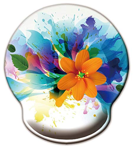 Jahosin Mauspad mit Handgelenkstütze, ergonomische Handgelenkauflage aus Memory-Schaumstoff, rutschfeste Gummiunterseite für Computer und Büro 25x23 Yellowflower Jahosin Mauspad mit Handgelenkstütze, ergonomische Handgelenkauflage aus Memory-Schaumstoff, rutschfeste Gummiunterseite für Computer und Büro 25x23 Yellowflower von Jahosin