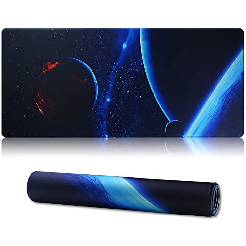 Jahosin XXL Gaming Mauspad, Erweitertes Mauspad,genähte Kanten,2mm,rutschfeste Gummibasis,90x40cm,Schreibtischunterlage für Gaming/Büro/Geschäft-90 x 40 ingqiu02 von Jahosin