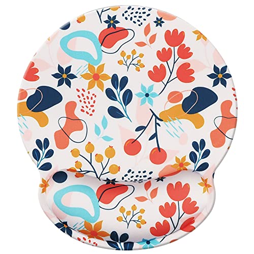 Jahosin Mauspad mit Handgelenkstütze, Pure Black Ergonomische Handgelenkauflage,bequemes Memory Foam Anti-Rutsch-Handgelenkpolster für Computer und Büro 25x23 Redfloral Jahosin Mauspad mit Handgelenkstütze, Pure Black Ergonomische Handgelenkauflage,bequemes Memory Foam Anti-Rutsch-Handgelenkpolster für Computer und Büro 25x23 Redfloral von Jahosin