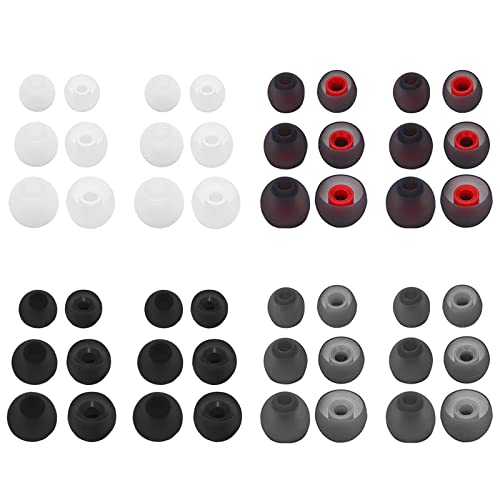 Jaimela Ersatz Ohrstöpsel [48 Stück] - Silikon Buds Set, Ersatzpolster Ohrpolster Kopfhörer Aufsätze In-Ear, 11mm 12mm 13mm 3 Größen, Kompatibel Mit Den Meisten In-Ear Kopfhörern von Jaimela