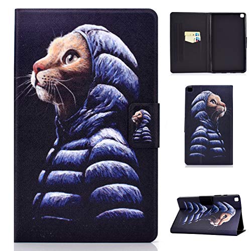 Jajacase Hülle für Galaxy Galaxy Tab A 8.0 Zoll(SM-T290/295) - PU Leder,Kratzfeste Schutzhülle Cover Case Tasche mit Standfunktion,Wish Cat von Jajacase