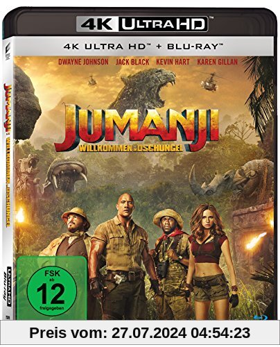 Jumanji: Willkommen im Dschungel (4K Ultra HD) [Blu-ray] von Jake Kasdan