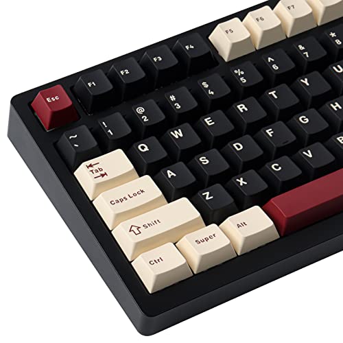 JakeTsai Keycaps, 172 Keys Cherry Profile Double Shot Keycaps Set mit 6.25U und 7U Leertaste für Cherry Mx Switches ISO ANSI Layout Mechanische Tastatur von JakeTsai