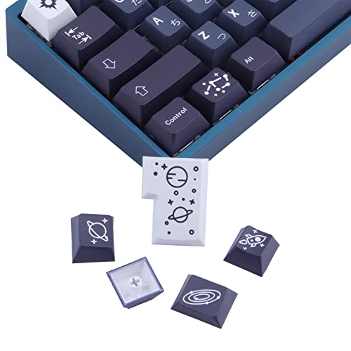JakeTsai PBT Kaycaps, 161 Keys Galaxy Cherry Profile Japanese Keycaps with 7U Spacebar for ISO/ASIN Layout MX Switch Mechanical Keyboard JakeTsai PBT Kaycaps, 161 Keys Galaxy Cherry Profile Japanese Keycaps with 7U Spacebar for ISO/ASIN Layout MX Switch Mechanical Keyboard von JakeTsai